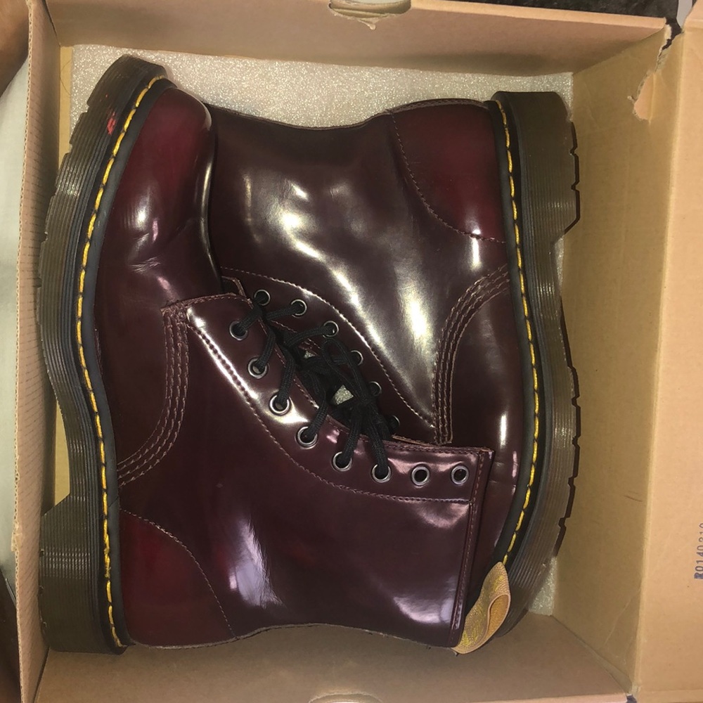 Maroon Doc Martins